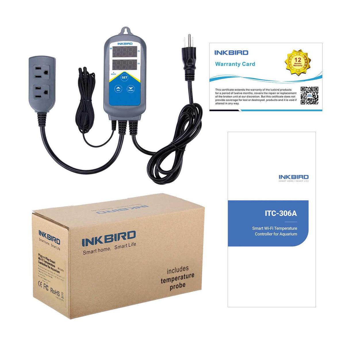 Wi-Fi Aquarium Thermostat Heater Temperature Controller L22508