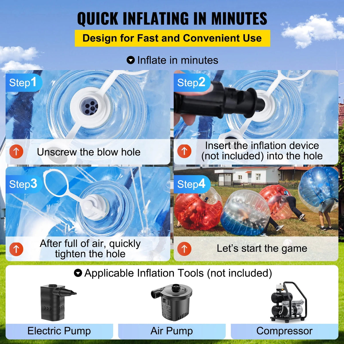 Inflatable Body Zorb Bumper Bubble N195205