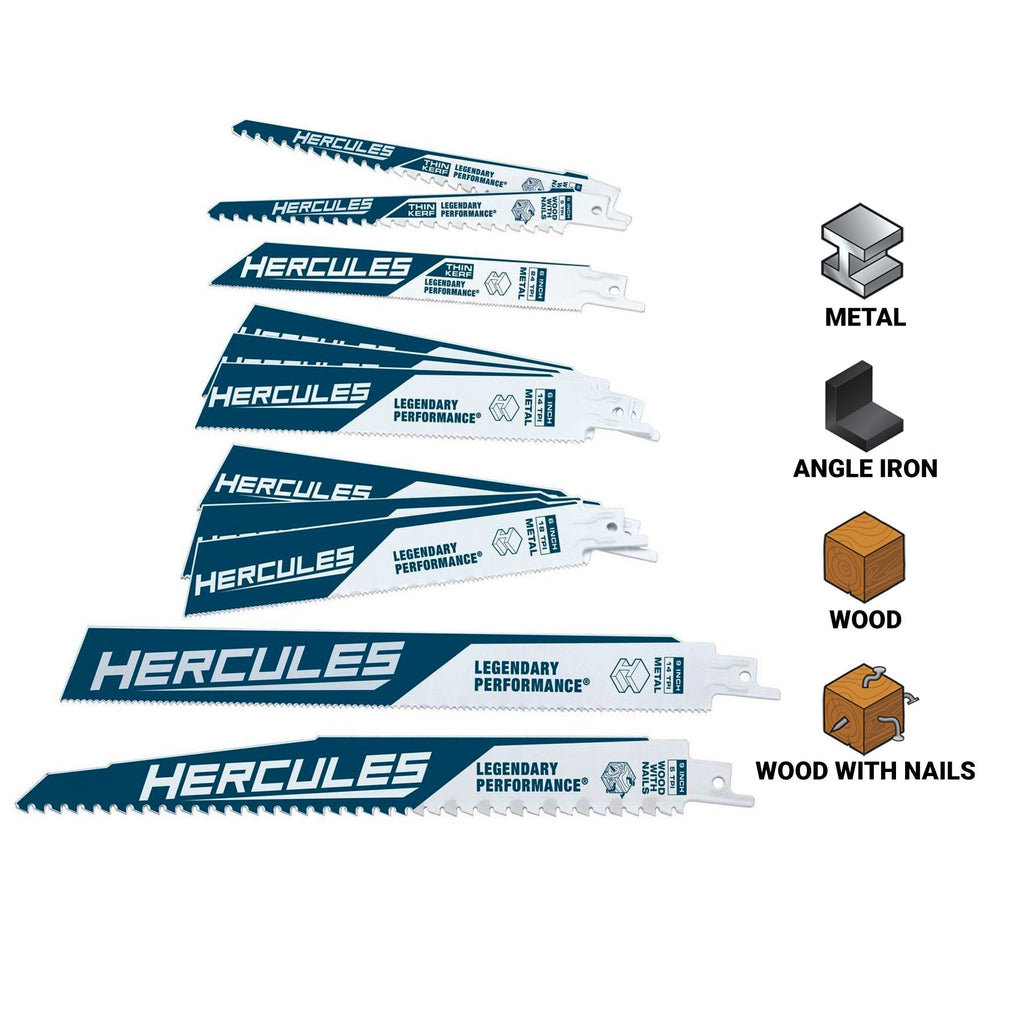 12-Piece Reciprocating Saw Blade Set G6828