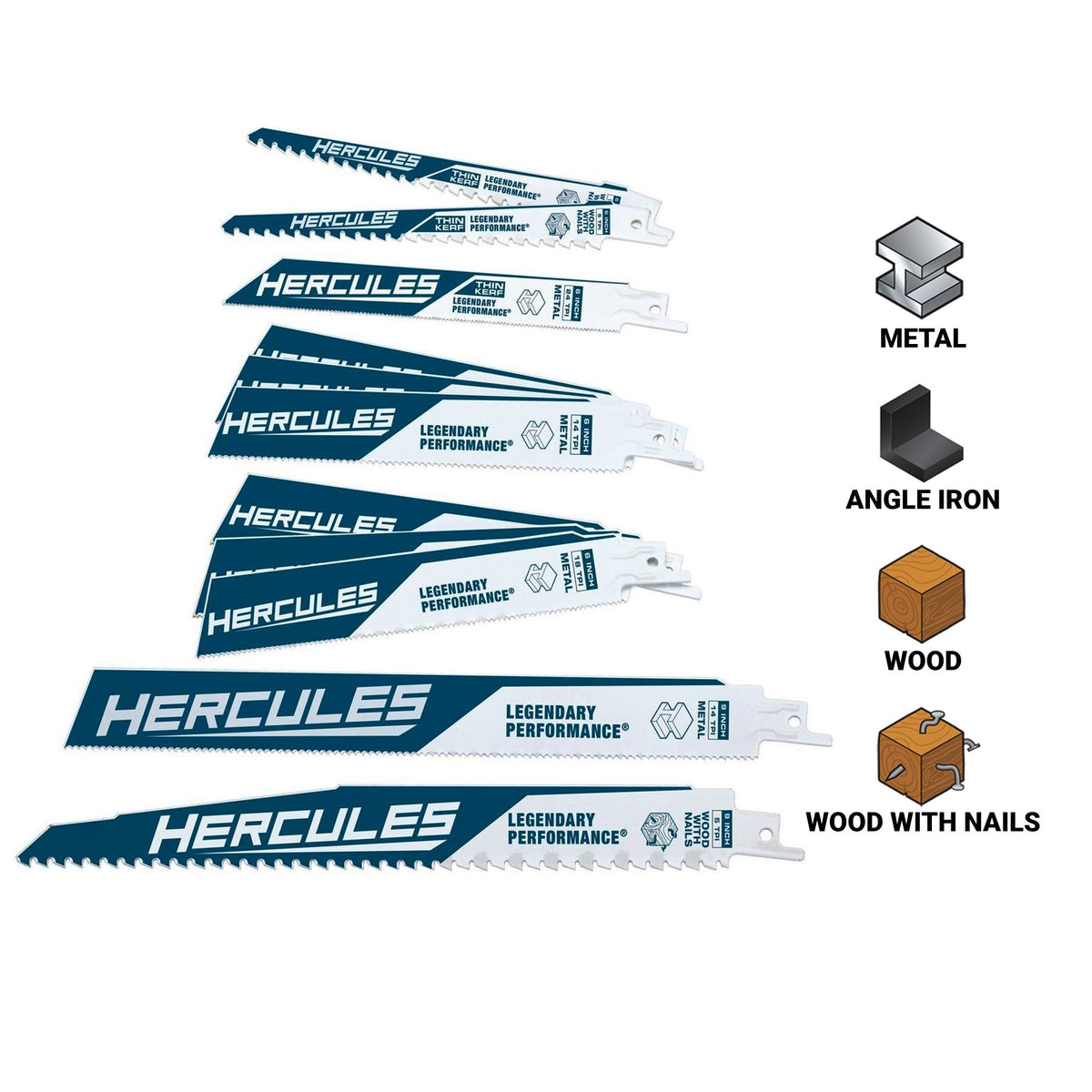 12-Piece Reciprocating Saw Blade Set G6828
