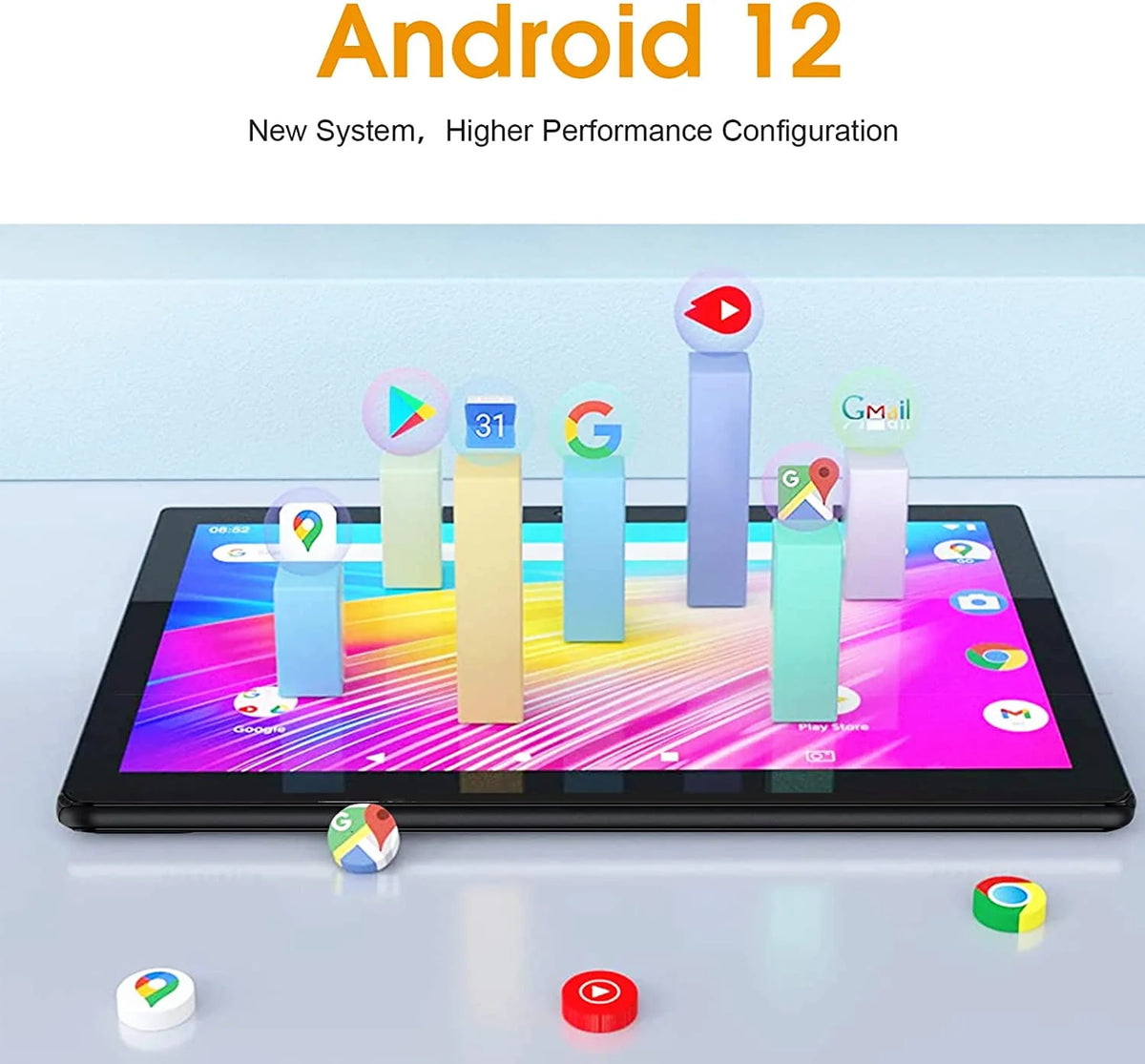 10in Android 12 Tablet 4GB RAM 64GB ROM H115