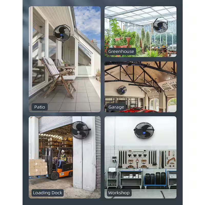 14 in. 3 Speed Wall Mount Outdoor Waterproof Fan O58493