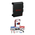 400 Watt 4-Channel Car Audio Amplifier and 8 Gauge Wiring Kit J9038