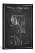 Charcoal Patent Blueprint Canvas Print D8116