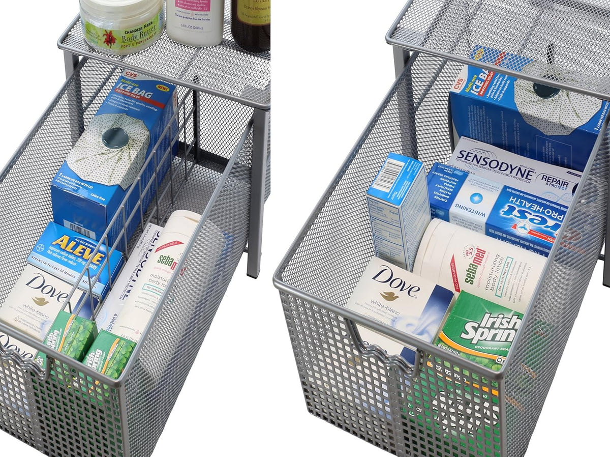 Mesh Cabinet Basket Organizer O25574