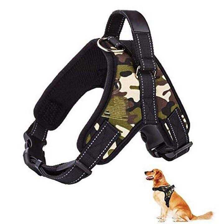 Adjustable Reflective No-Pull Padded Dog Harness with Leash Set Z963730