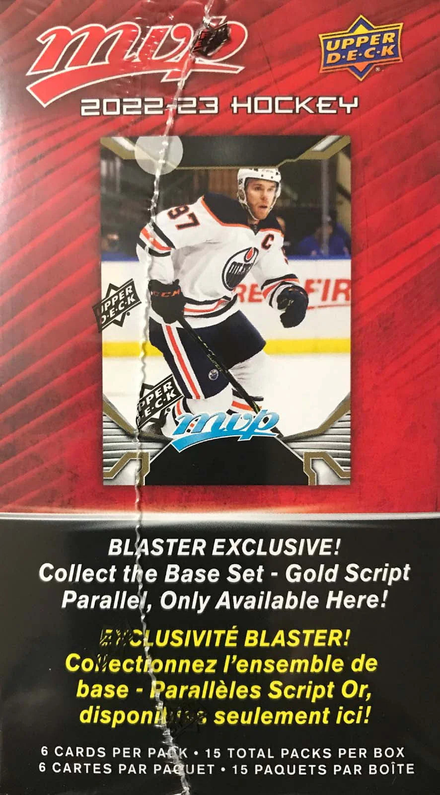 Unopened Blaster Box of 15 Packs Hockey Cards J7999