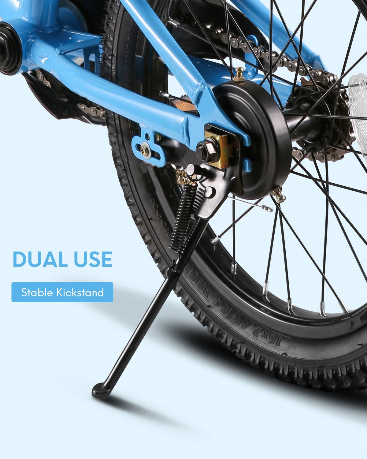 16 Inch Kids Bike Blue Bicycle with Training Wheels P307