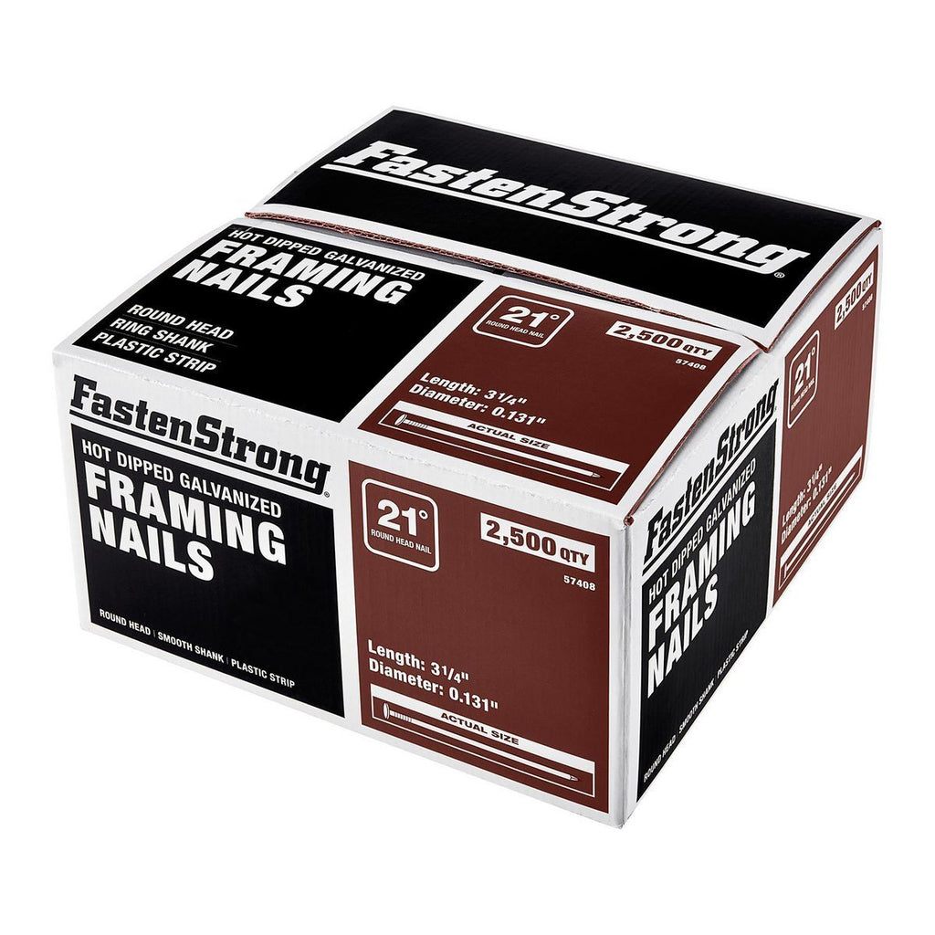Galvanized Framing Nails 2500 Pack R1131