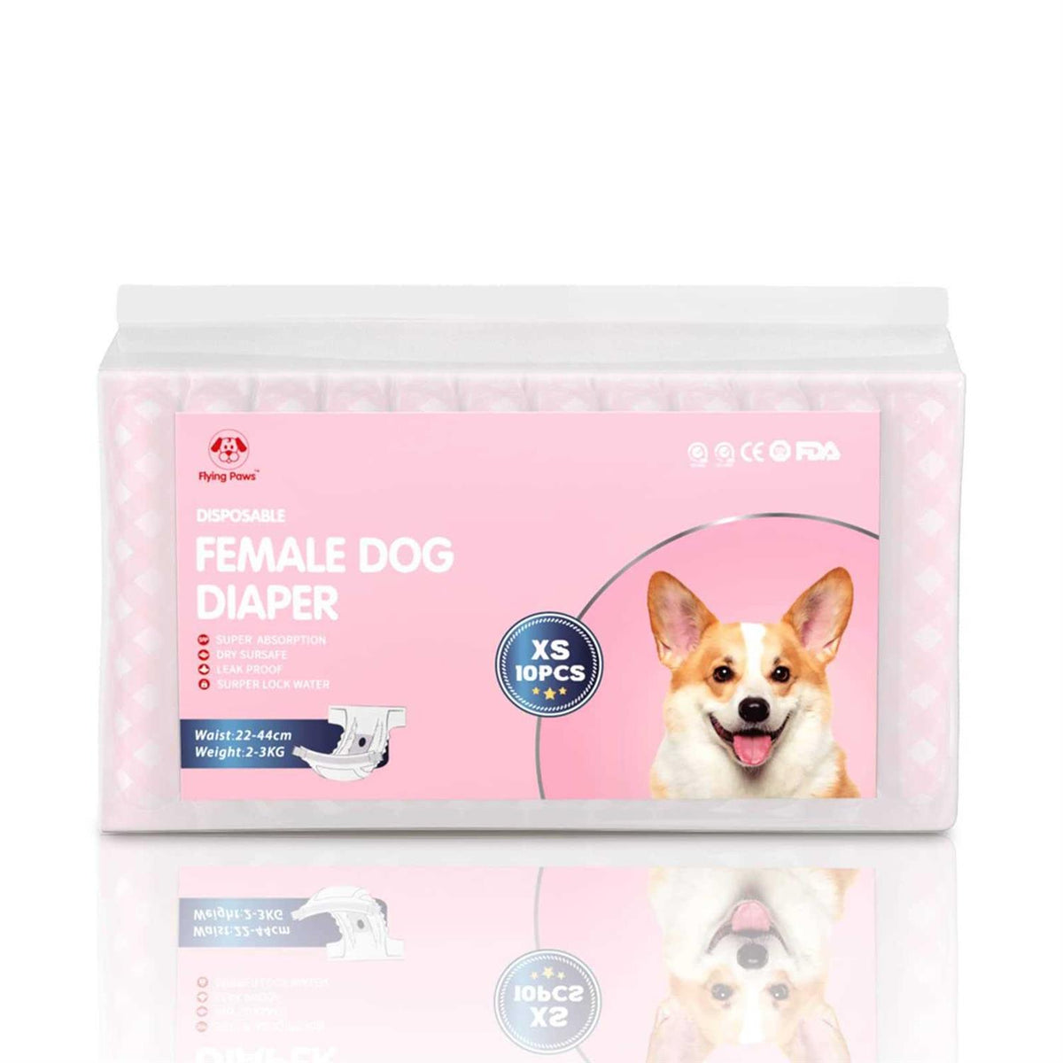 Disposable Female Dog Diapers with Adjustable Elastic Waistline Z940