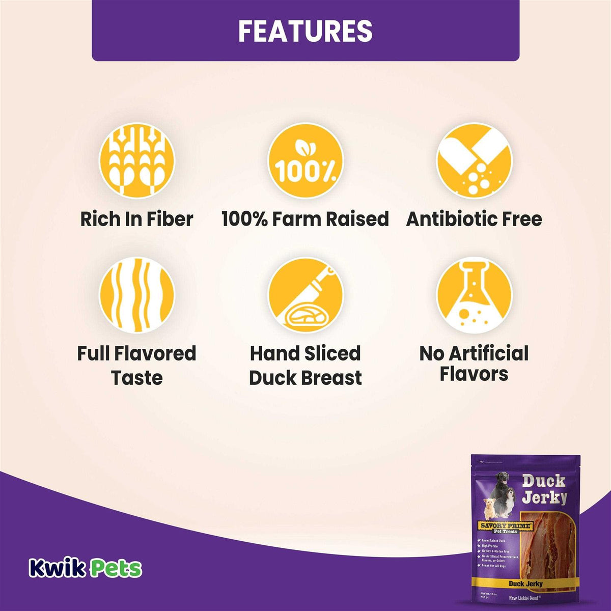 Natural Duck Jerky N340049