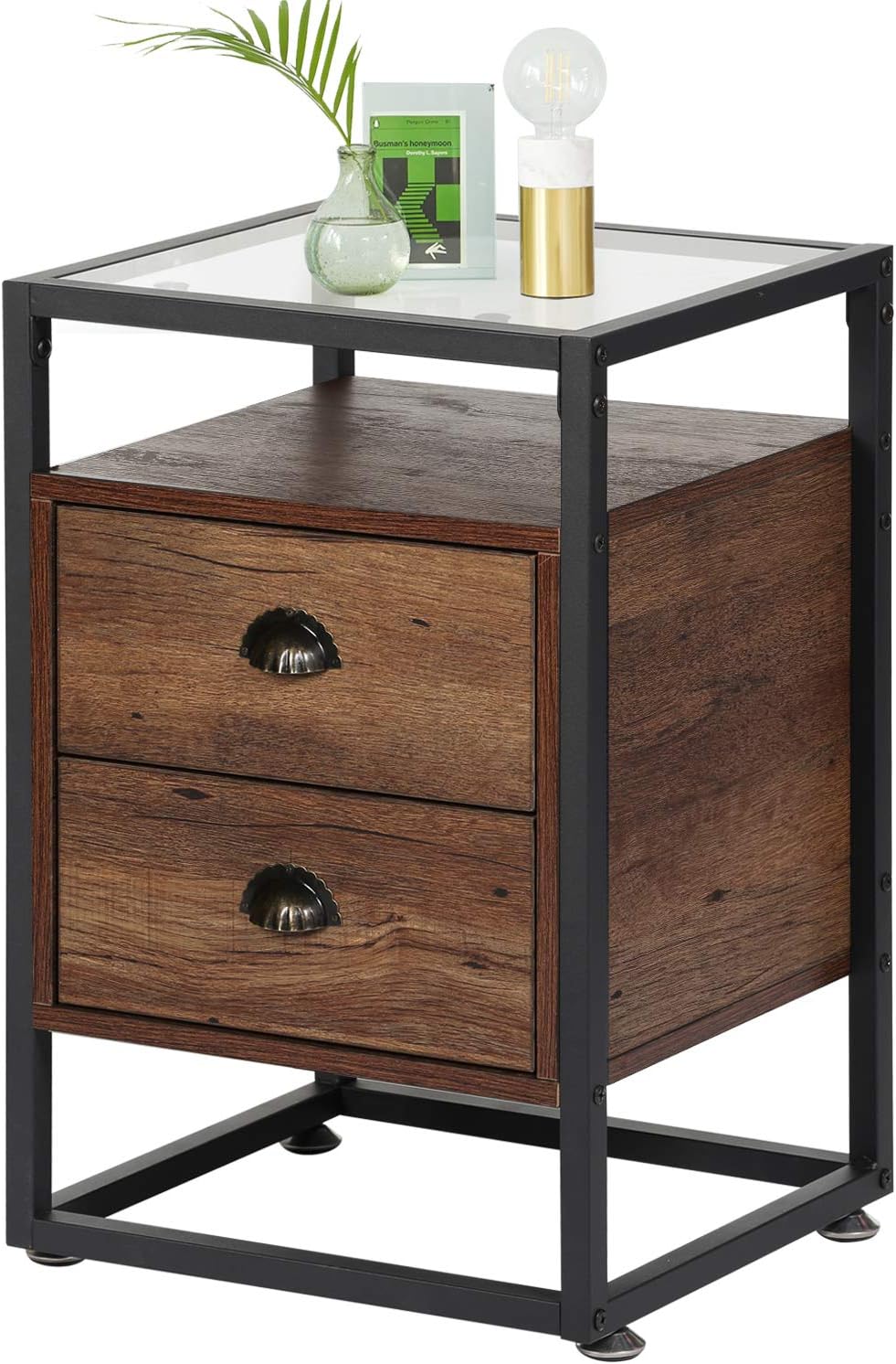 Light Black Cabinet with Drawers and Shelf X775