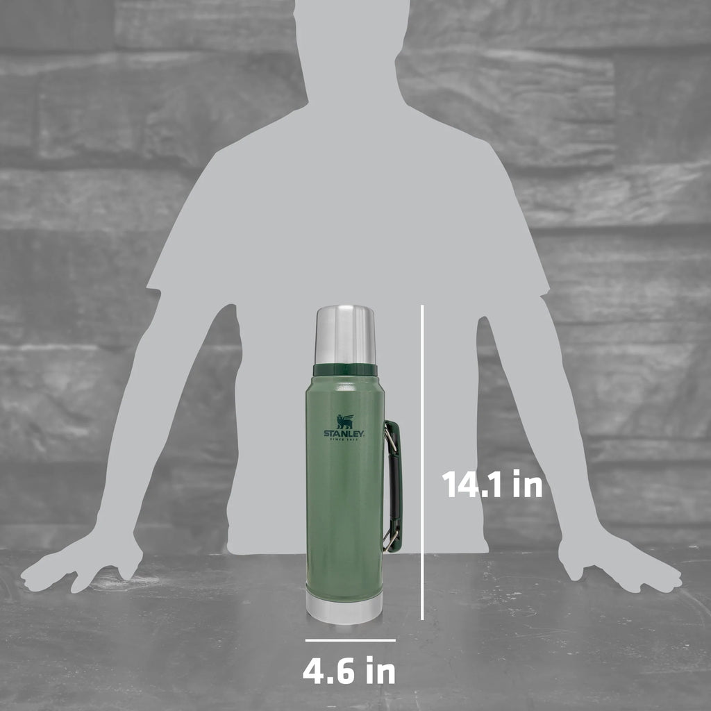 Stainless Steel Vacuum Insulated Thermos Bottle 1.1 qt S74101