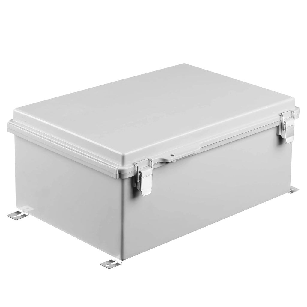IP67 Waterproof Hinged Cover Plastic Junction Box with Mounting Plate 400×300×180mm W370