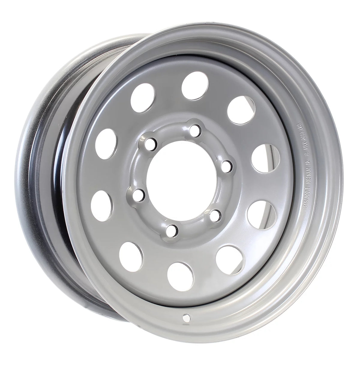 15x6 Modular 6 Bolt Hole Silver Trailer Wheel Rim I219083