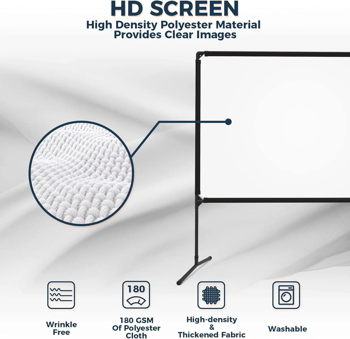 100 inch 16:9 Portable Projector Screen with Stand E302320