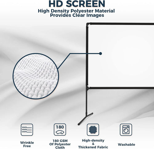 100 inch 16:9 Portable Projector Screen with Stand E302320