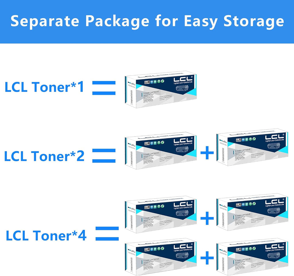 Compatible Toner Cartridge Replacement 4-Pack Black Cyan Magenta Yellow R16743