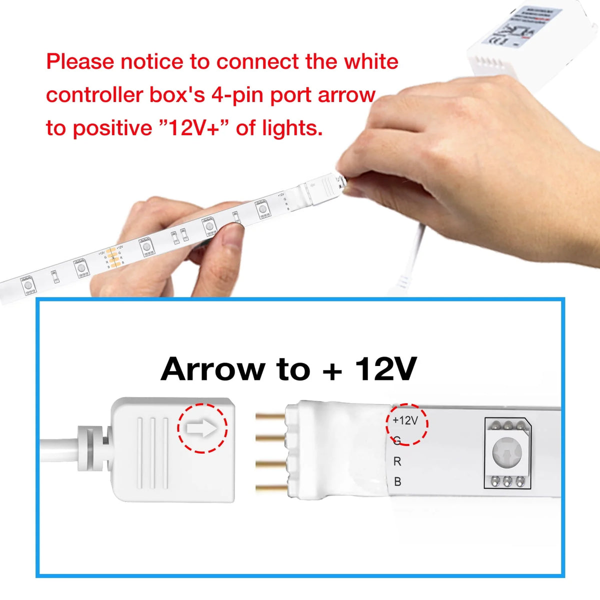 LED Strip Light 32.8ft with Remote and Power Supply R33223
