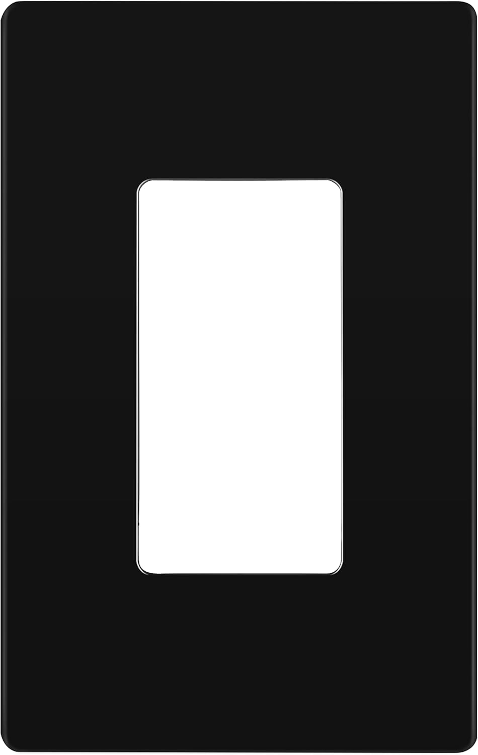 Screwless Decorator Wall Plate Outlet Cover, Gloss Finish, 1-Gang, Unbreakable Polycarbonate Thermoplastic, Gold W443