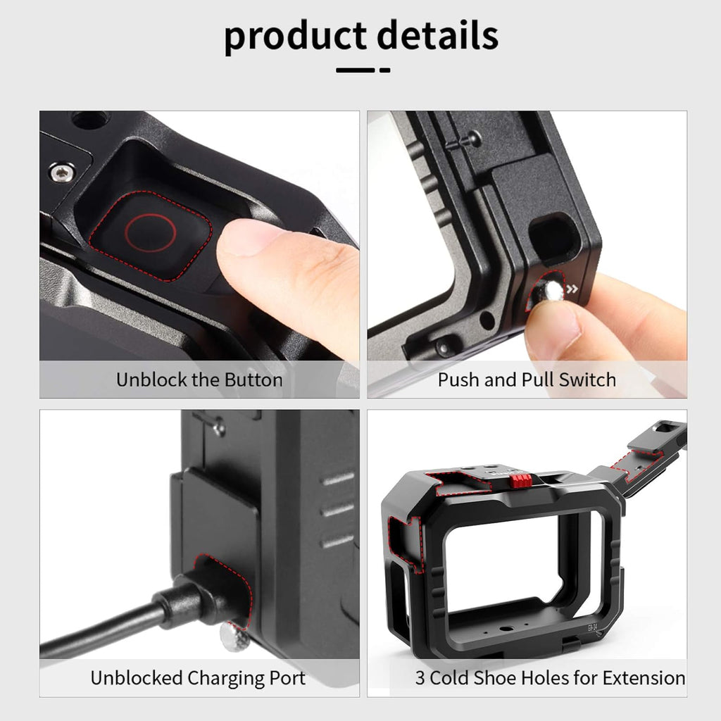 Aluminum Video Case with Cold Shoe Mount and Audio Adapter X2339