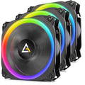 120 RGB Case Fans 3 Packs with Controller U172