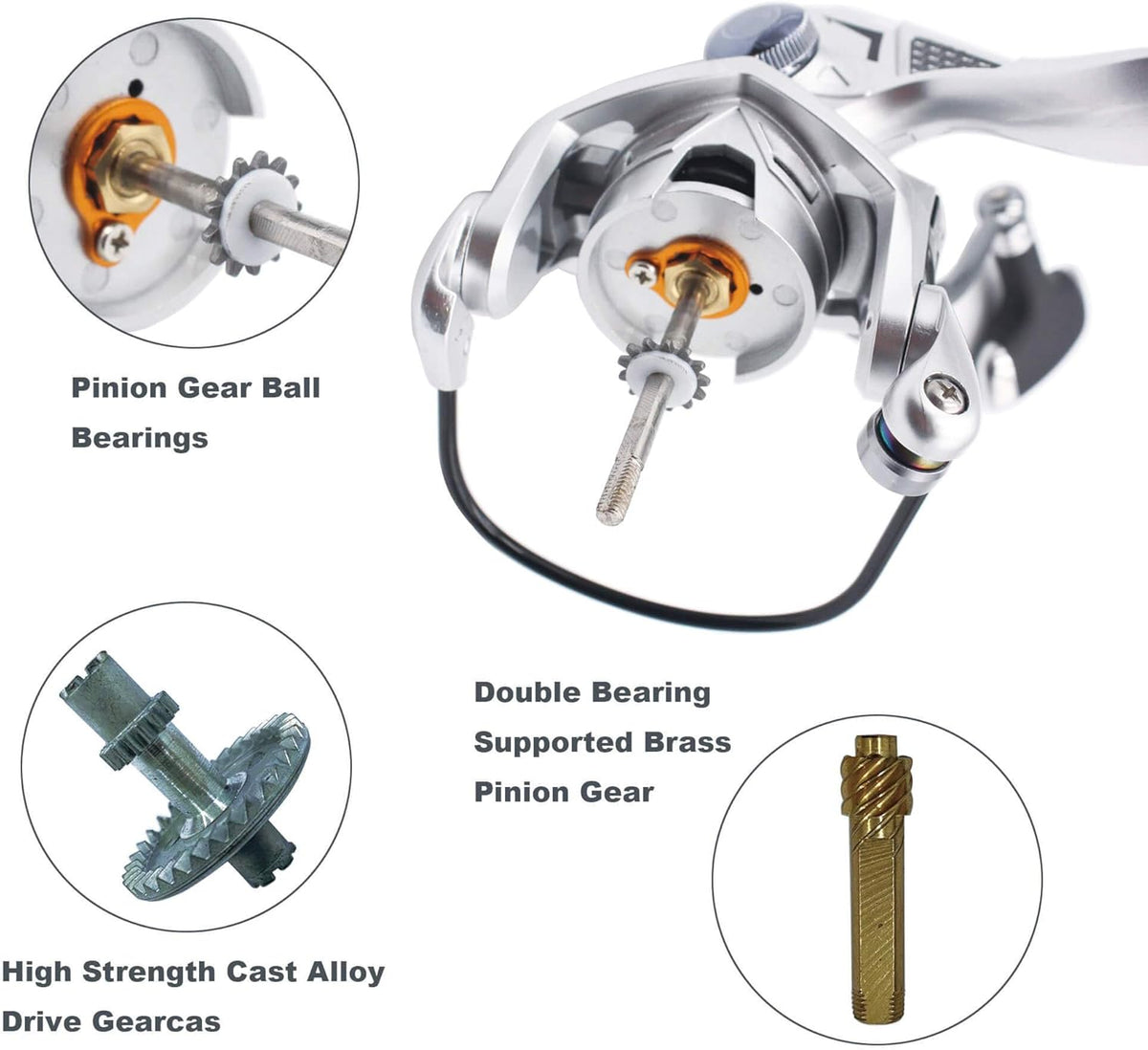Carbon Fiber Aluminum Alloy Spinning Reel 5+1 BB M85846