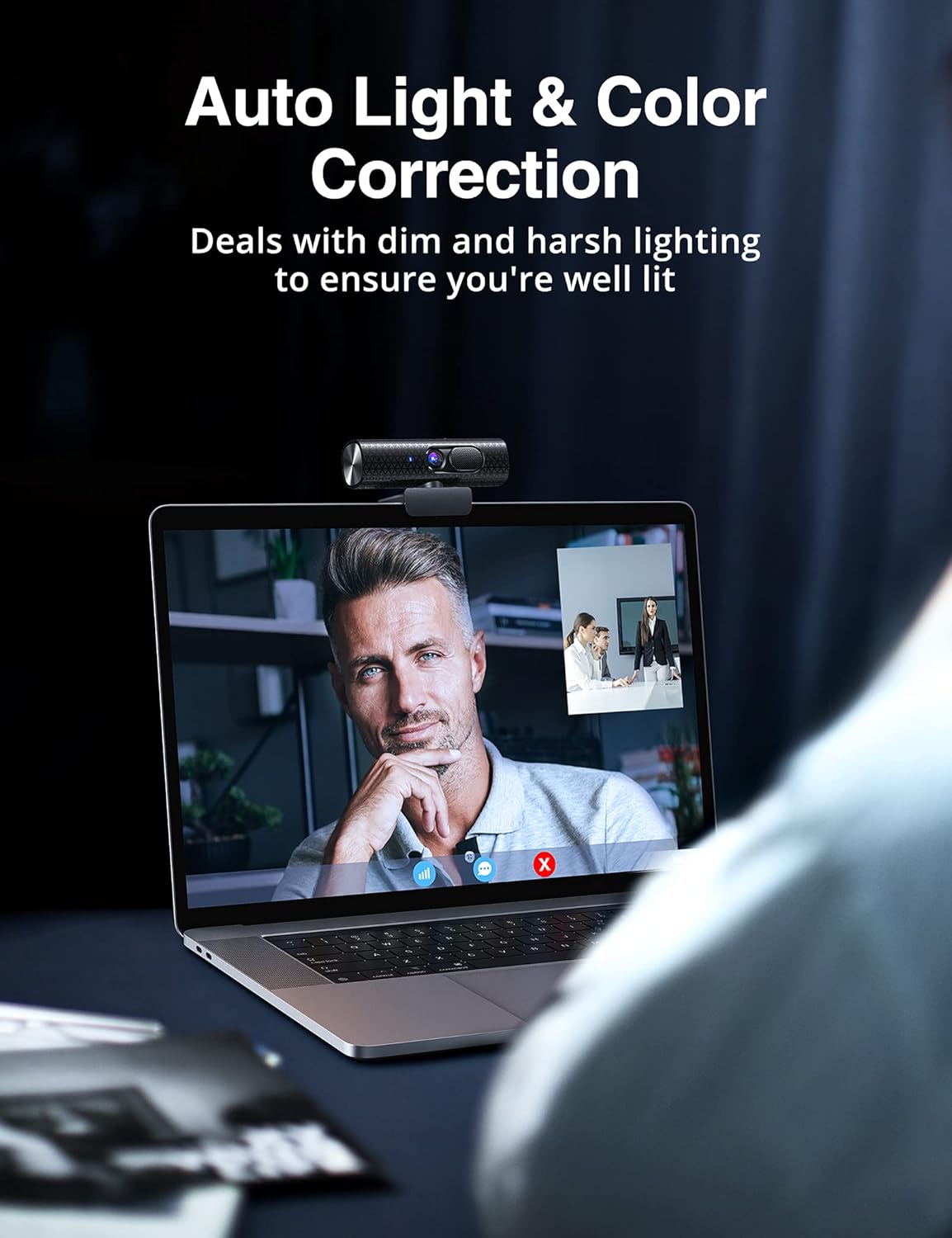 2K Web Camera with Dual Microphones T5210