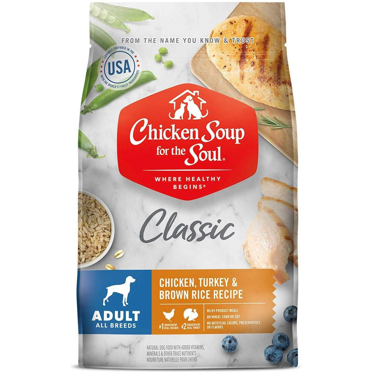 Chicken Turkey Brown Rice Dry Dog Food U744527
