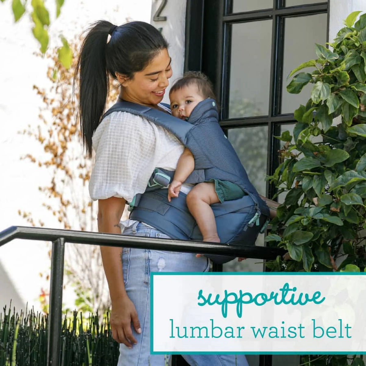 5-in-1 Hip Seat Baby Carrier 12-45 lbs Gray F937