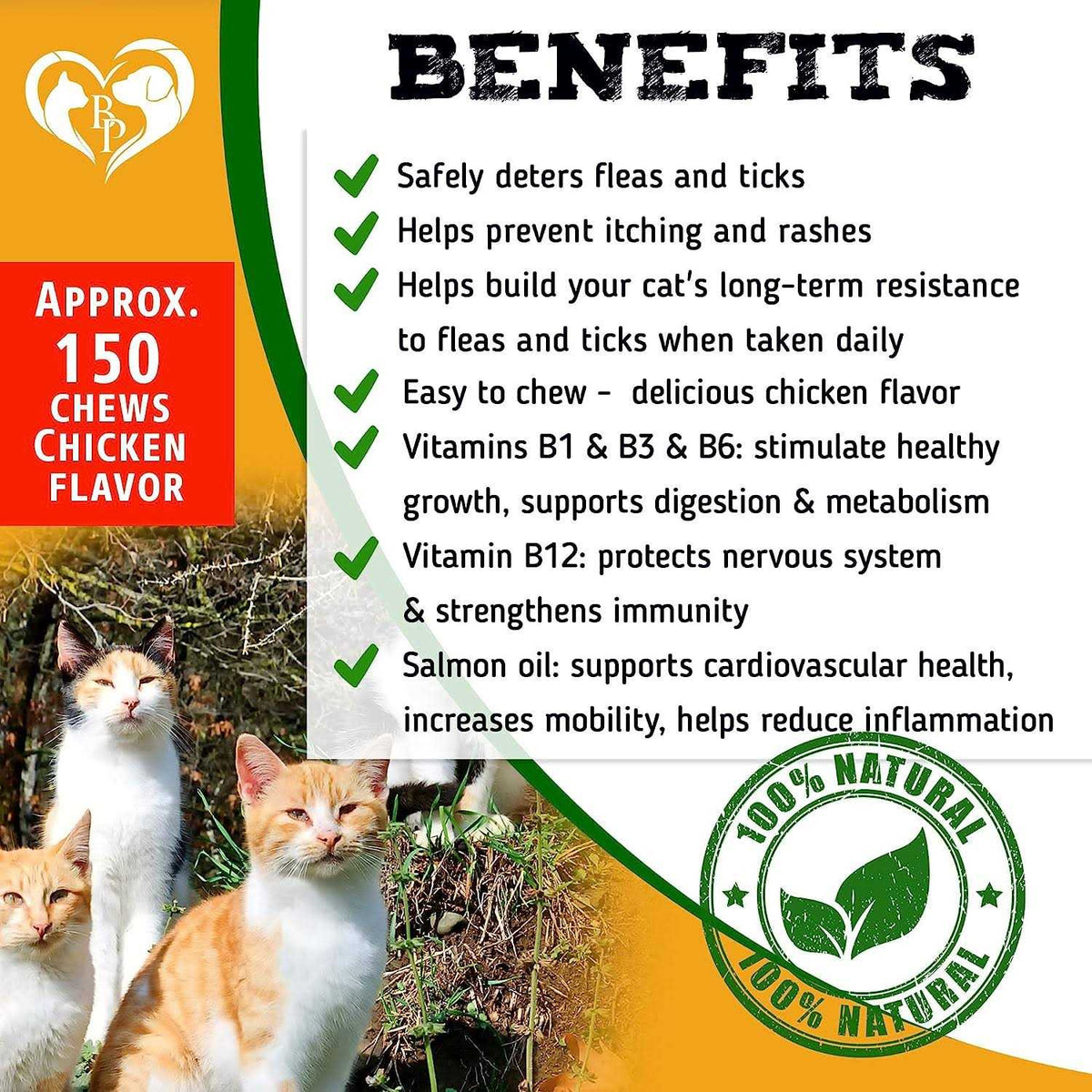 Flea and Tick Prevention Treats for Cats N1051