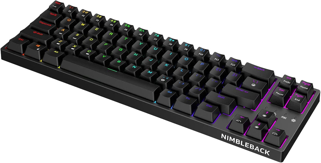 White 65% Mechanical Keyboard with Hot-Swappable Brown Switch O3899