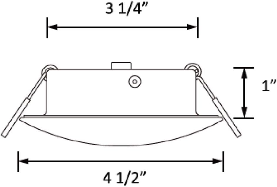 4.5Inch LED RV Puck Light Full Aluminum Recessed Ceiling Lights Pack of 6 D6229