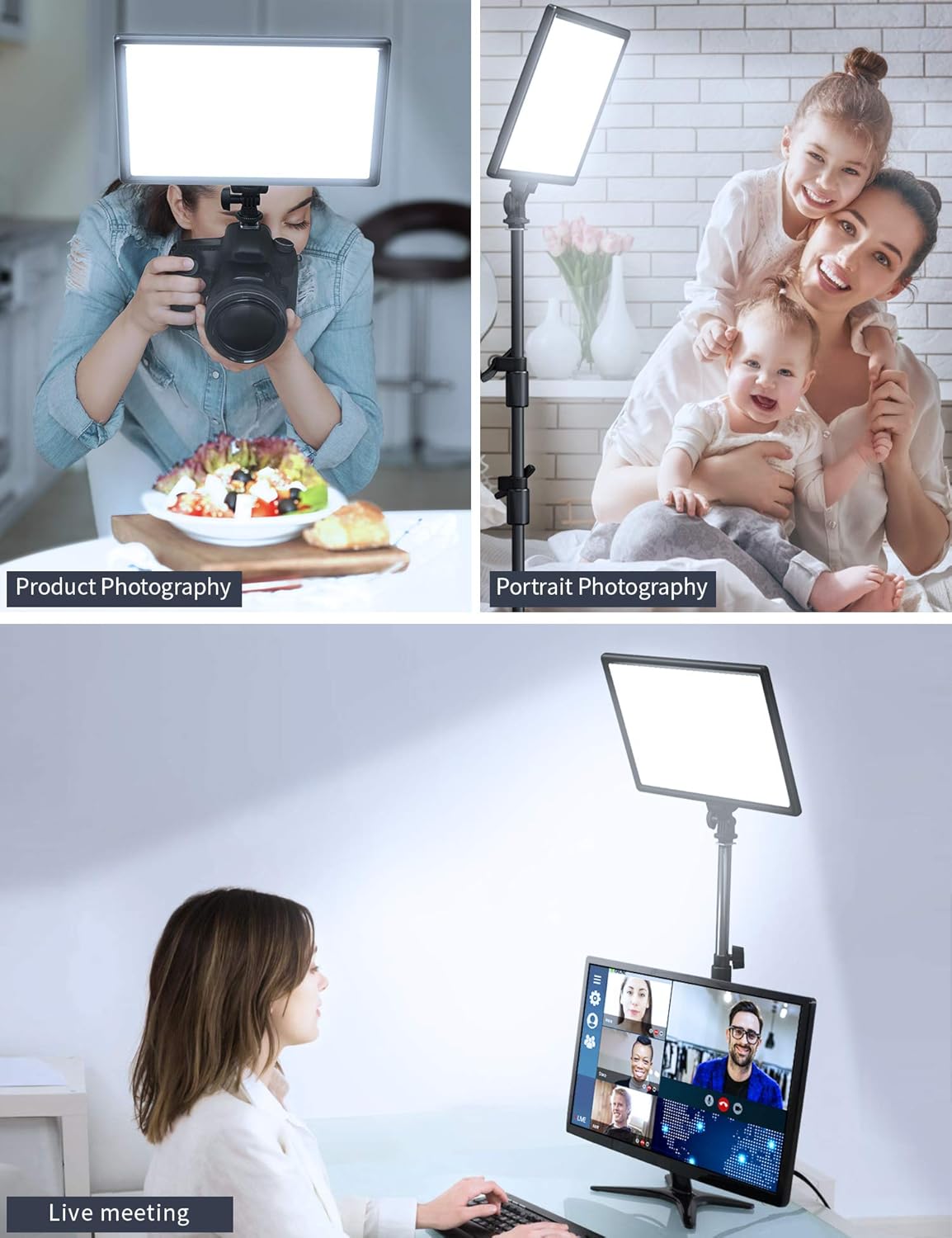 LED Video Soft Light Panel with Adjustable Brightness and Color Temperature S334