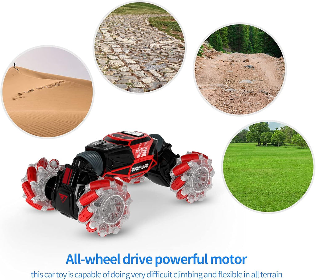 4WD Remote Control Stunt Car with 2 Rechargeable Battery Packs and Lights V896