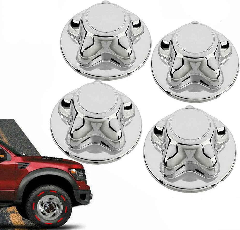 4PCS Chrome 5-Lug Steel Wheel Center Caps S69657
