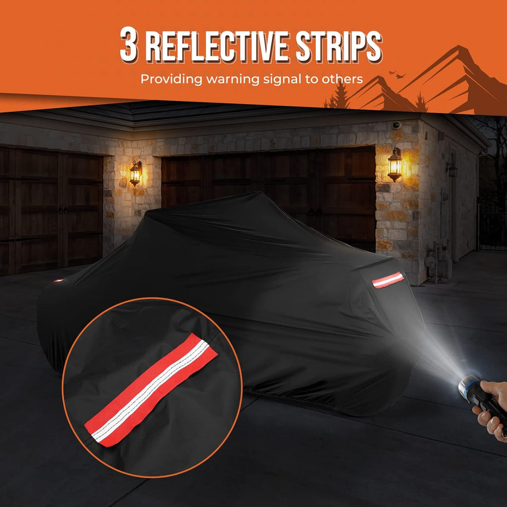 All Weather Resistant Bike Cover with Reflective Strips B281794