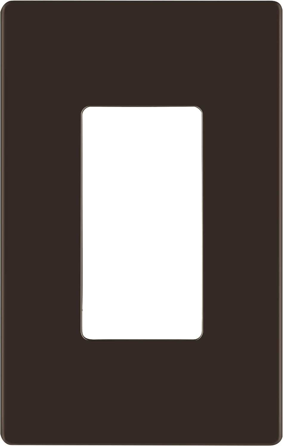 Screwless Decorator Wall Plate Outlet Cover, Gloss Finish, 1-Gang, Unbreakable Polycarbonate Thermoplastic, Gold W443