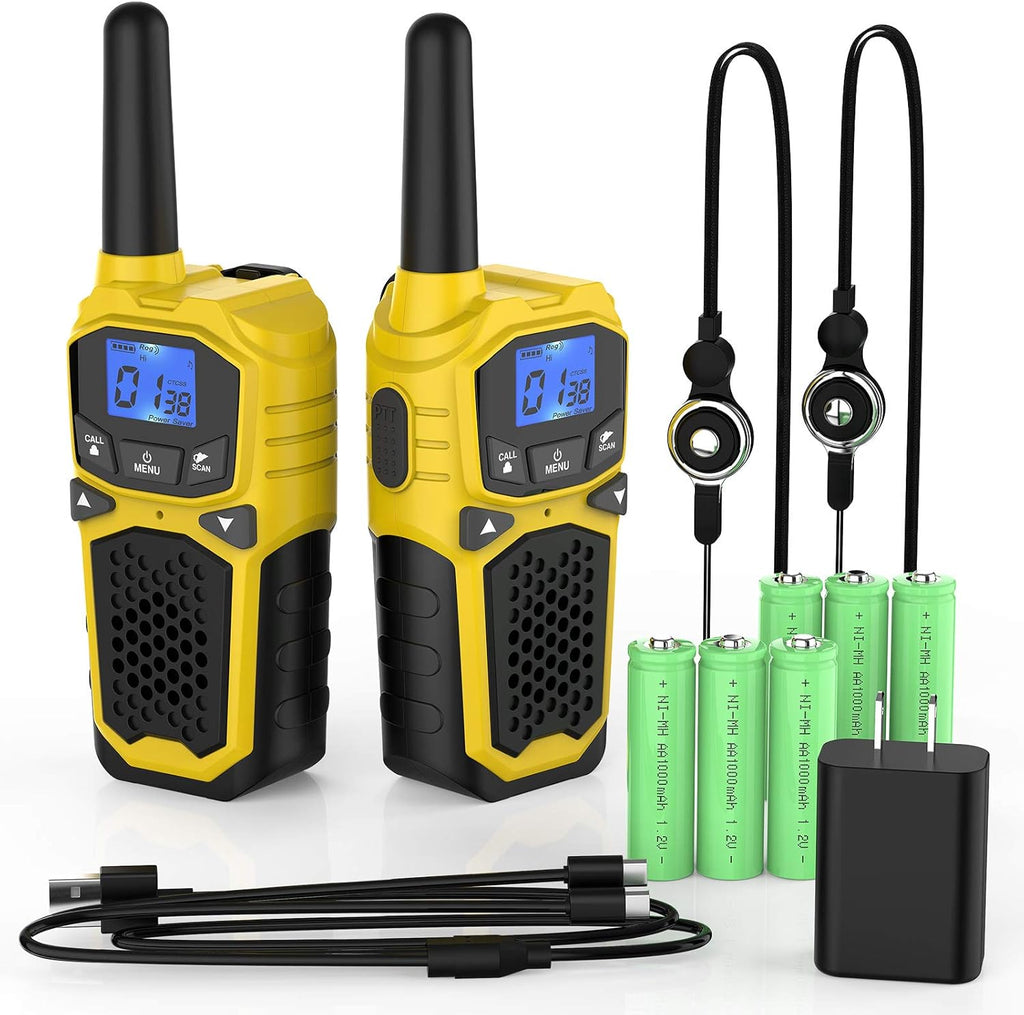 Rechargeable 4 Pack Two Way Radios 22 Channels J581452