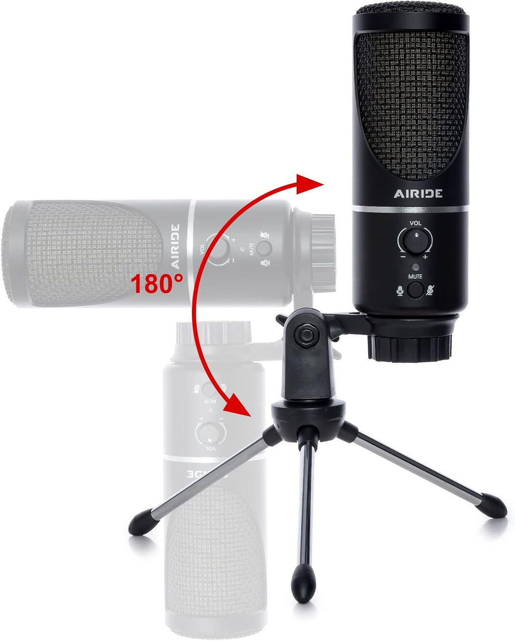 USB Condenser Microphone with Tripod Stand U36658