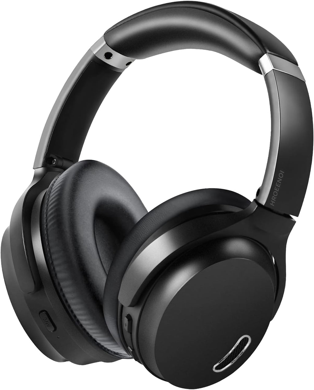 Active Noise Cancelling Bluetooth Wireless Over Ear Headphones with Microphone Black R59991