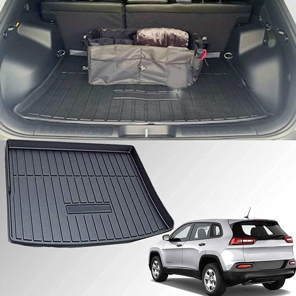Cargo Mat Cargo Tray Cargo Liner Trunk Cover Floor Mat for Jeep Cherokee 2014-2018 T319