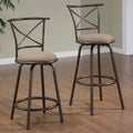 Brown 24x22 Bar Stool Set of 2 O239411