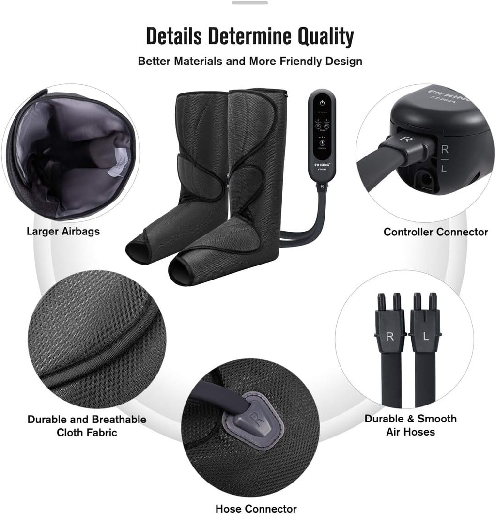 Leg Air Massager with Handheld Controller 3 Intensities 2 Modes L887