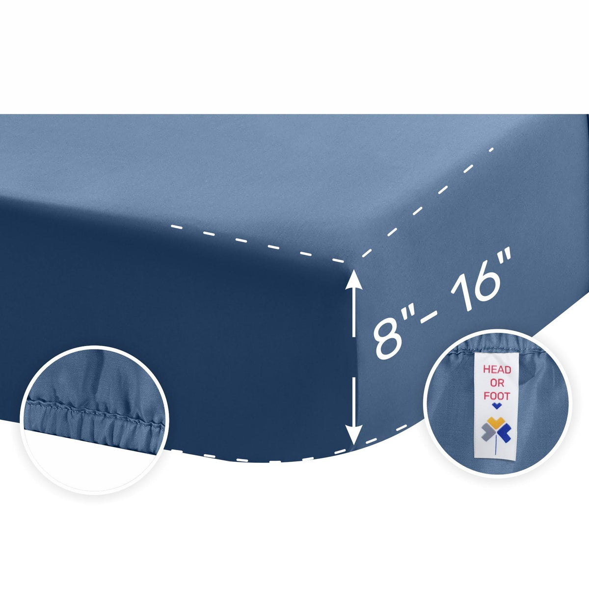 Full Size Sateen 4 Piece Sheet Set H8713