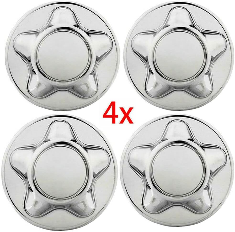 4PCS Chrome 5-Lug Steel Wheel Center Caps S69657