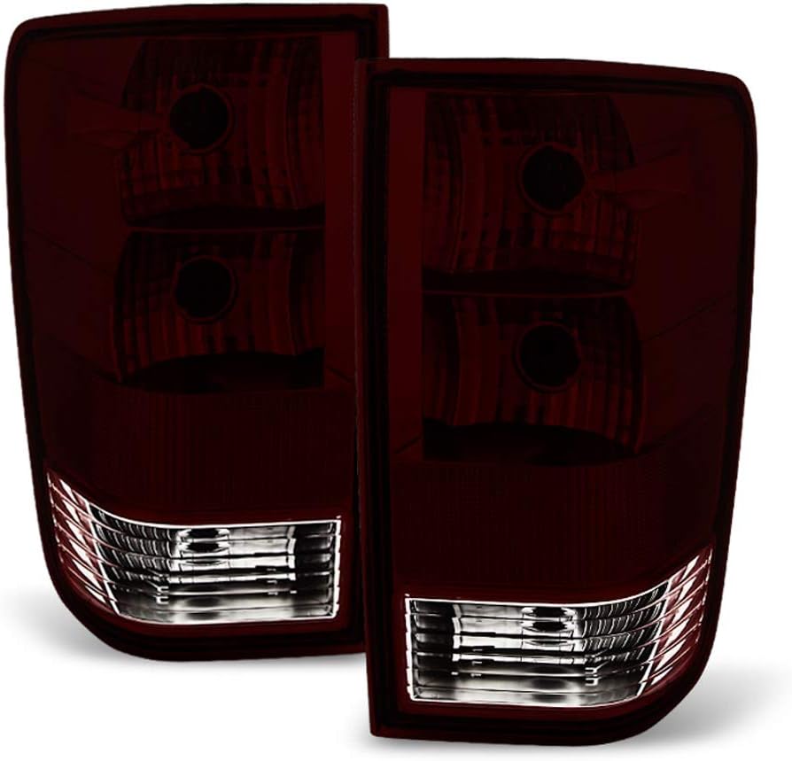 Red Smoked Lens Tail Lights Pair Set Replacement Left+Right D9420