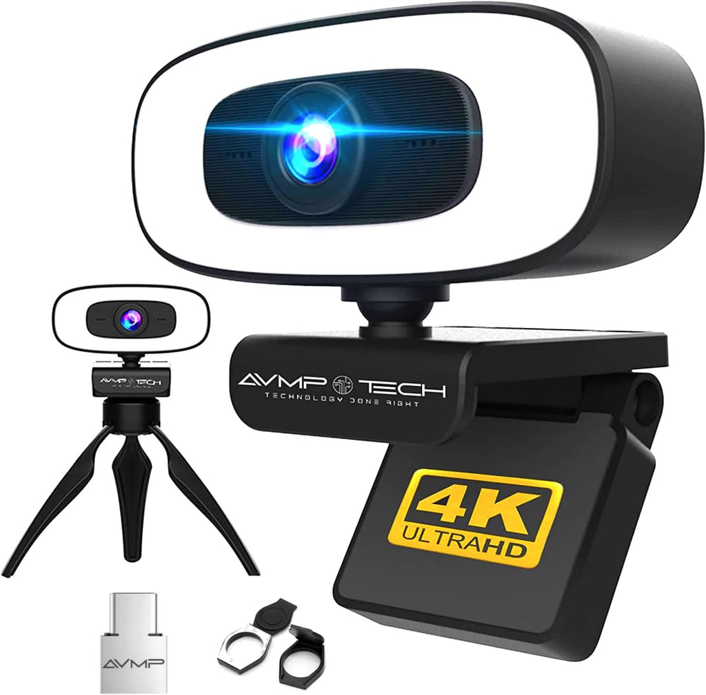 4K Ultra HD 8MP Autofocus USB Webcam with Microphone I524