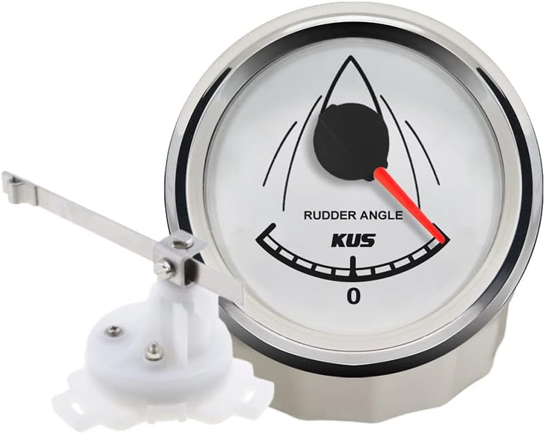 Rudder Angle Indicator Gauge 0-190ohm Signal with Rudder Sensor 52mm T9377