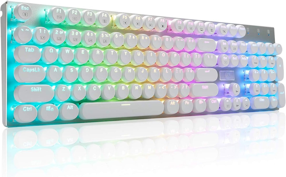 RGB Mechanical Gaming Keyboard, Blue Switches, Wired 104 Keys B36974